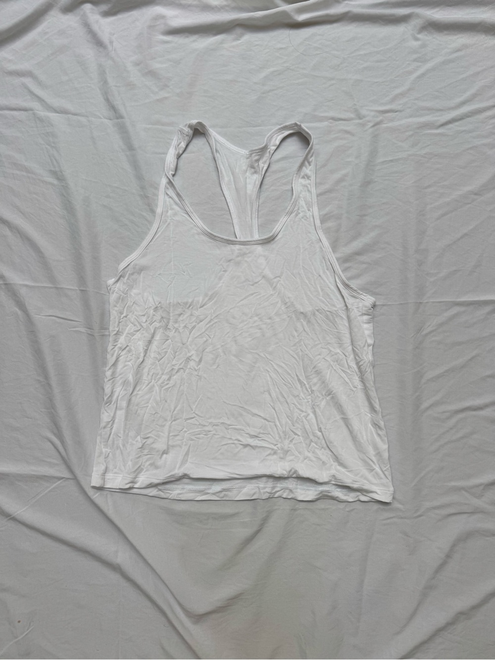 ALO Yoga White Racerback Tank Top